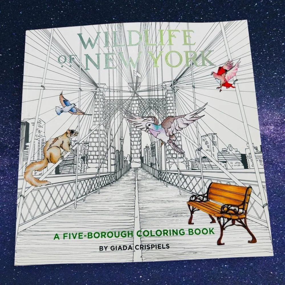 Wildlife of New York: A Five-Borough Coloring Book by Giada Crispieles